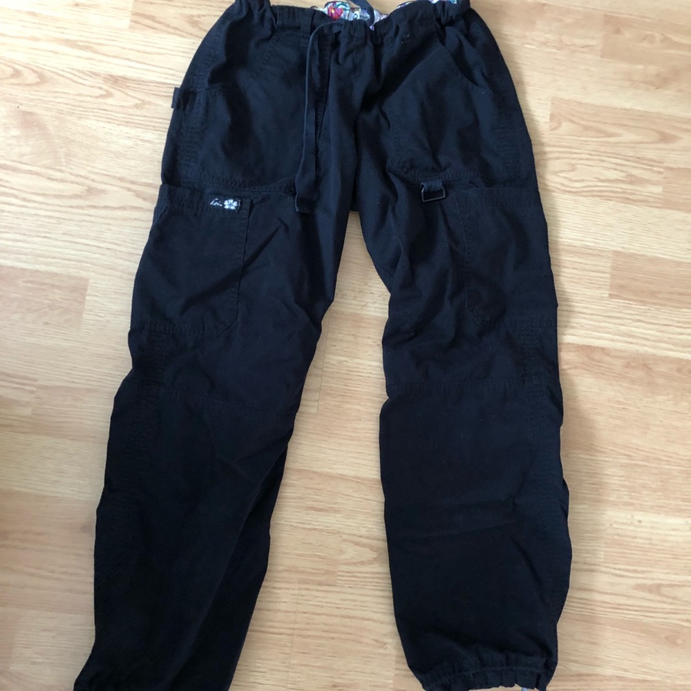 Koi Black Scrub Pants xs petite